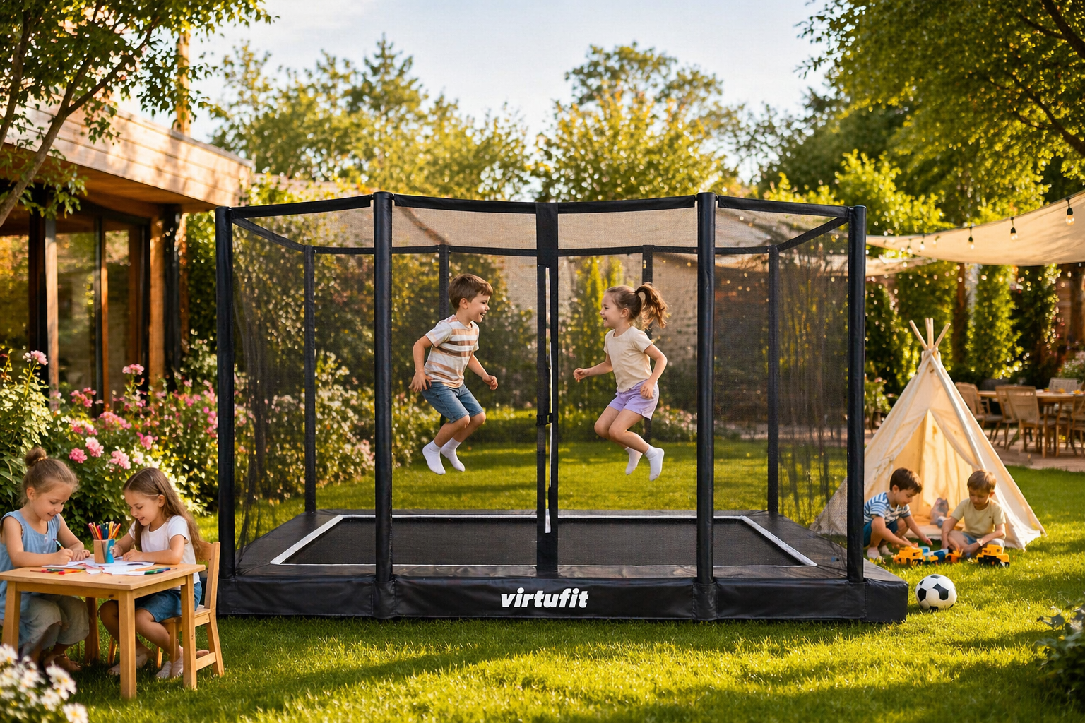 Trambulina Inground VirtuFit Premium - 244 x 366 cm