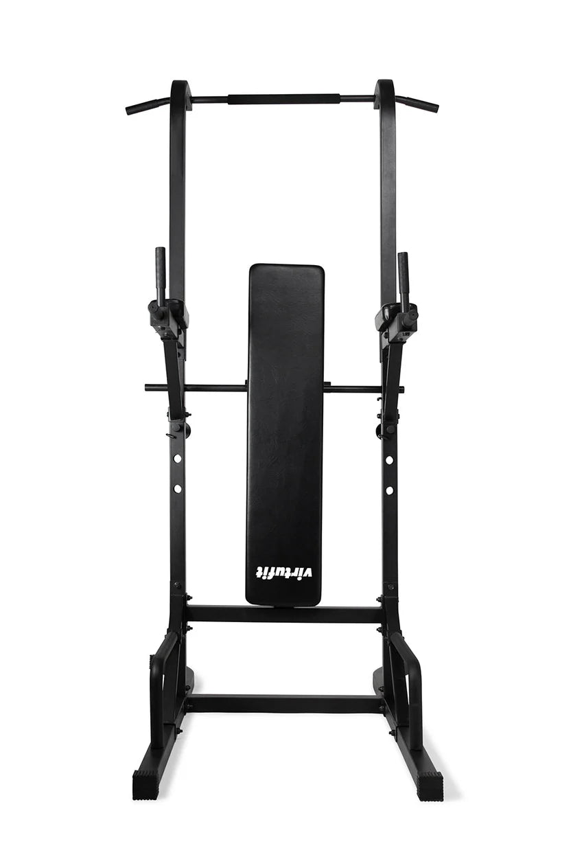 Aparat multifunctional Virtufit Power Tower Deluxe cu banca Fitness