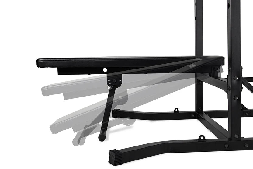 Aparat multifunctional Virtufit Power Tower Deluxe cu banca Fitness