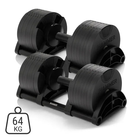 Set Gantere Reglabile cu Suport Hammer StrongLock Set Gantere Reglabile cu Suport Hammer StrongLock