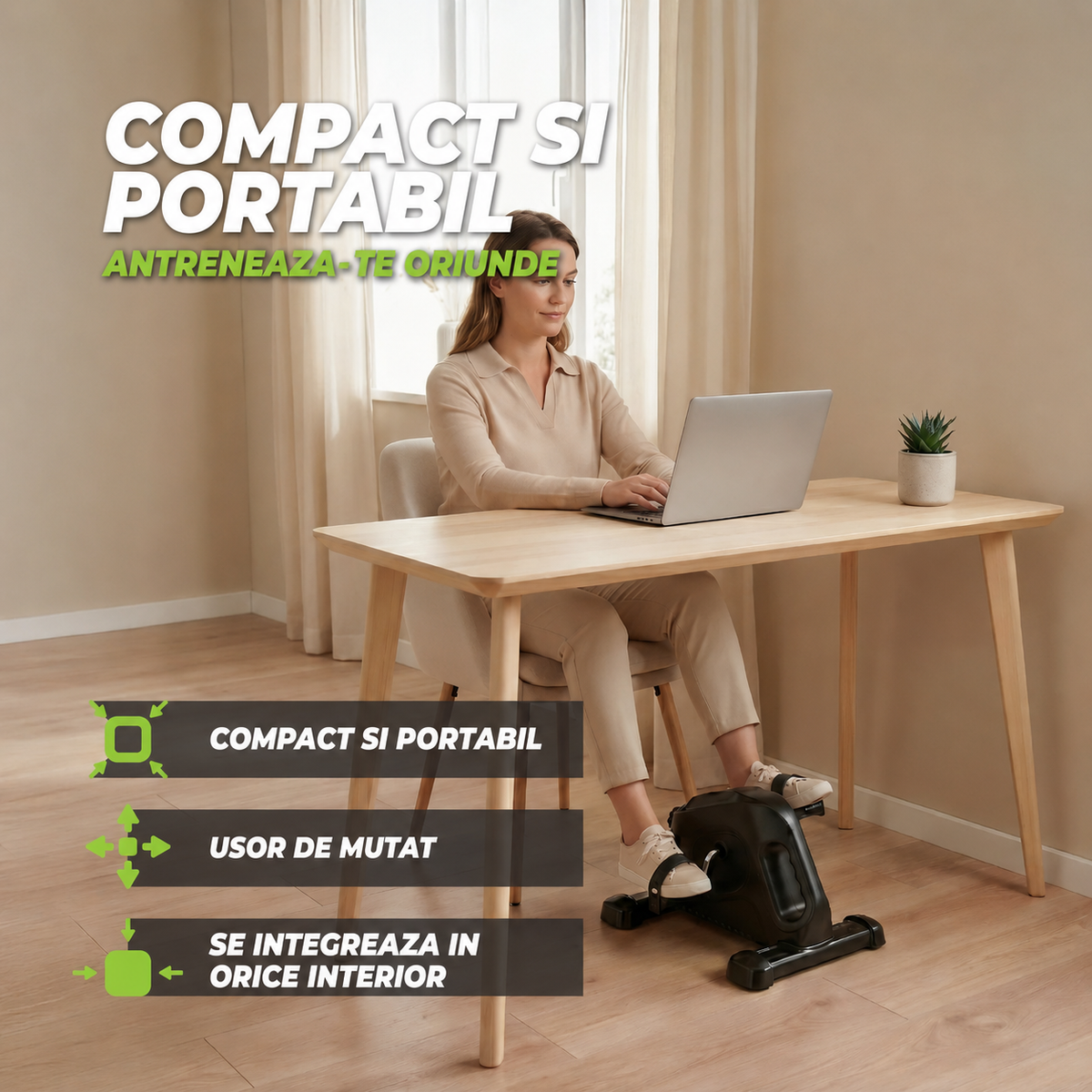 Bicicletă exercitii VirtuFit MB300 Chair Bike cu rezistenta mecanica