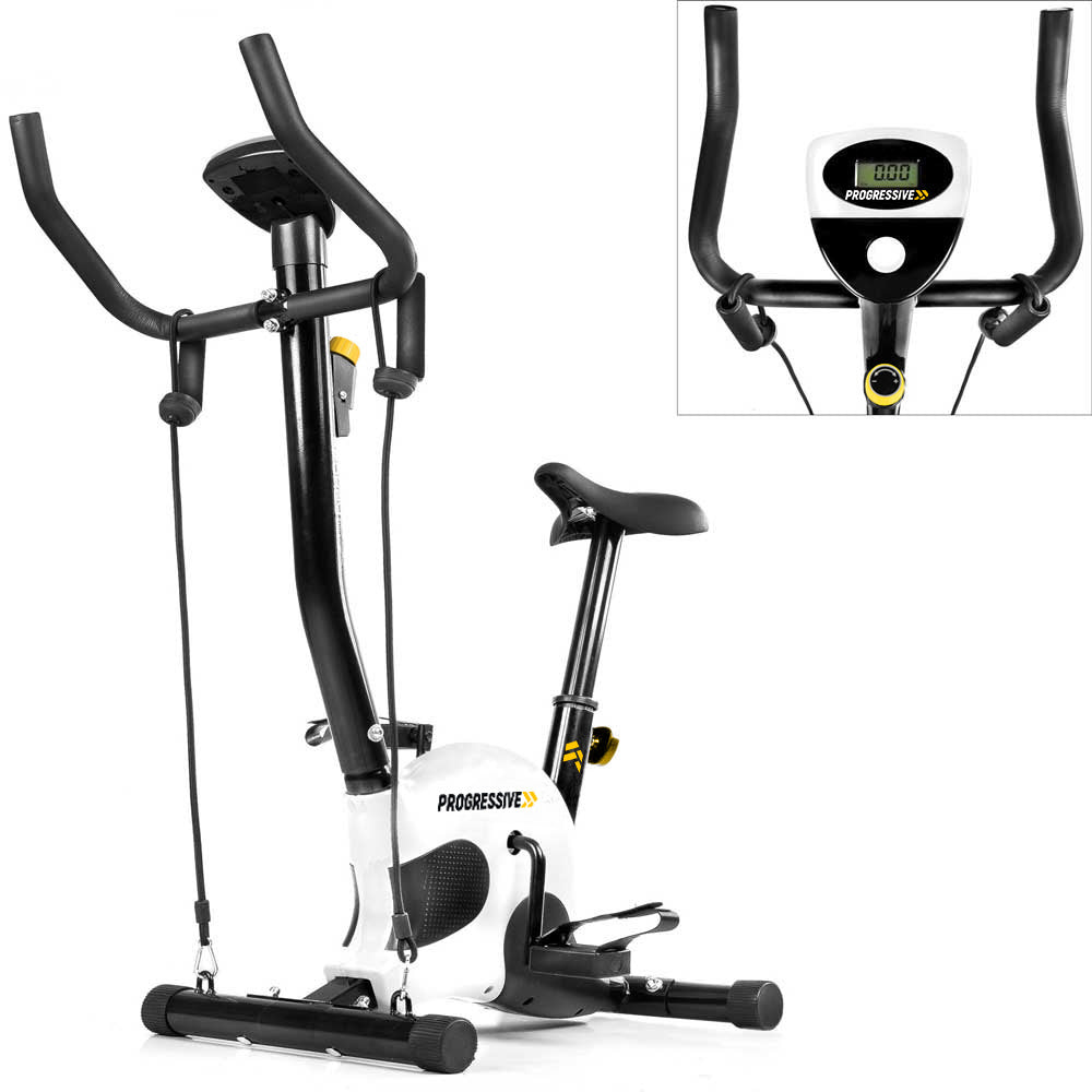 RESIGILAT - Bicicleta fitness mecanica cu corzi PROGRESSIVE BM1000