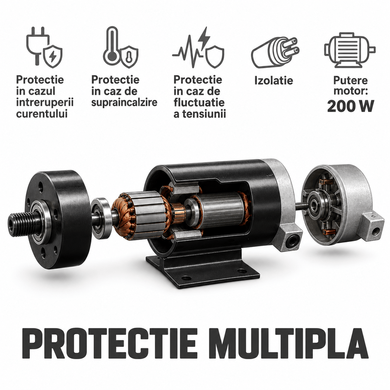 Aparat vibromasaj PROGRESSIVE UltraFit + 5 accesorii