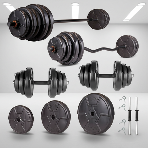 COMPACT START PACK - Banca Multifunctionala + Set Gantere si Haltere 38 kg + Manusi Premium COMPACT START PACK - Banca Multifunctionala + Set Gantere si Haltere 38 kg + Manusi Premium