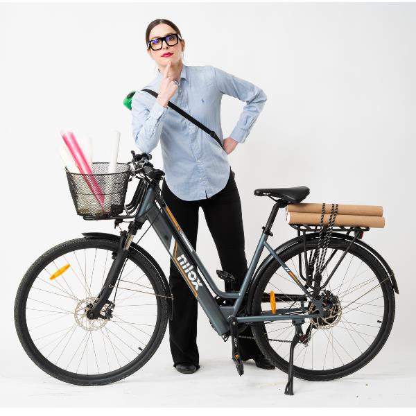 RESIGILAT - Bicicleta Electrica Nilox Cargo Ebike C1 - Cargo Light