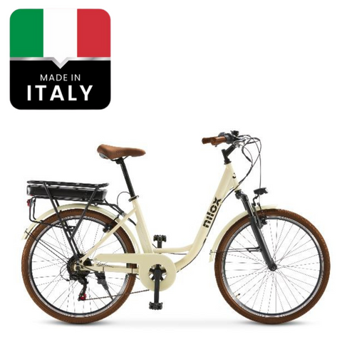 Bicicleta Electrica NILOX URBAN - eBike J5 Pro - Alb Bicicleta Electrica NILOX URBAN - eBike J5 Pro - Alb