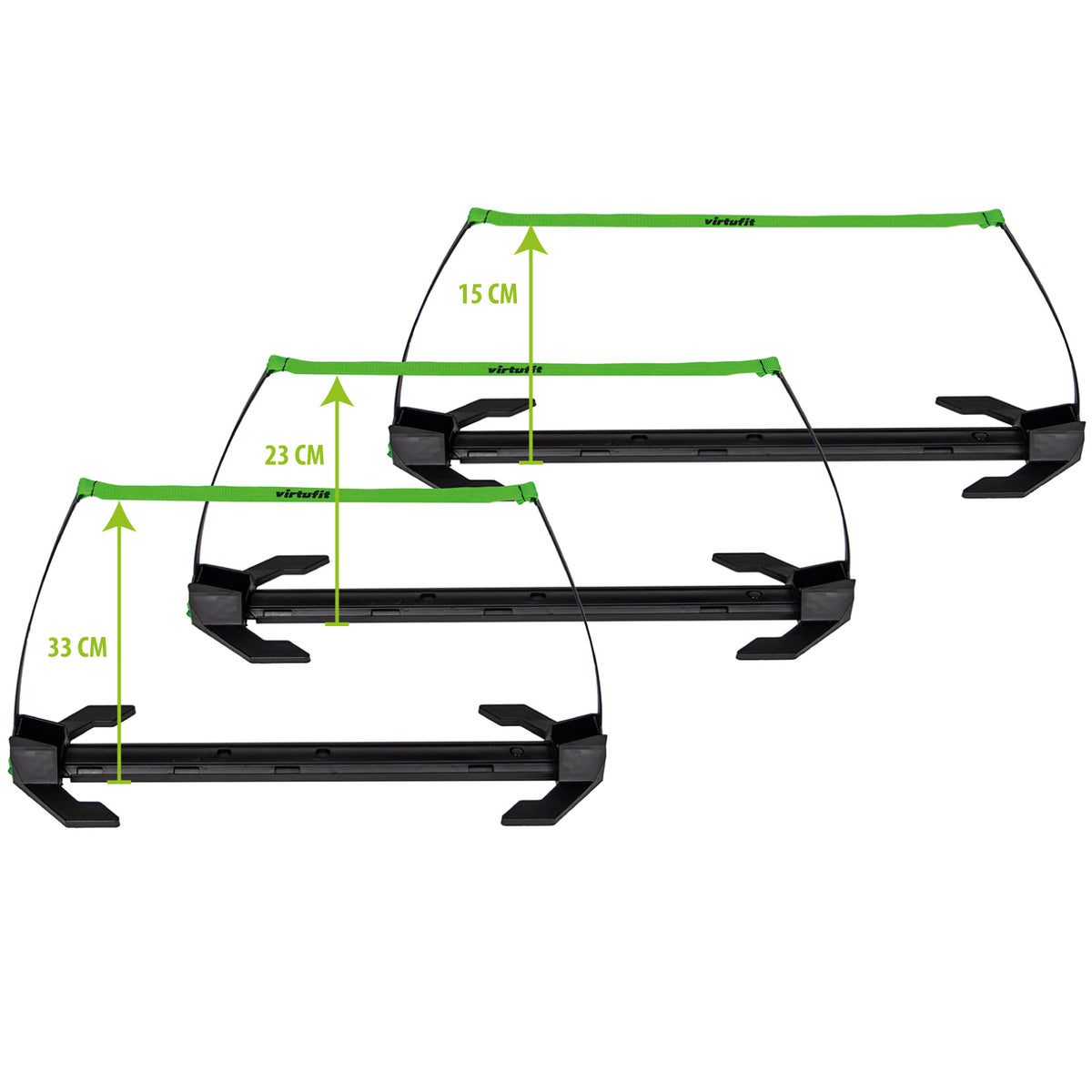 Resigilat-Set 6 obstacole reglabile pentru antrenament VirtuFit Hurdles Pro