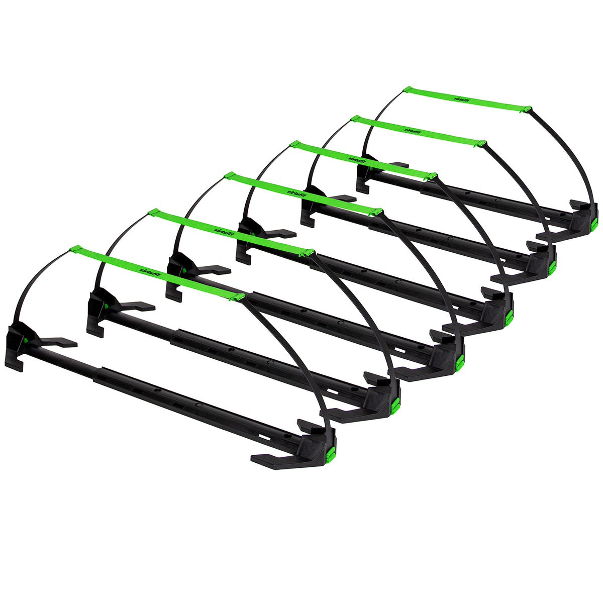 Resigilat-Set 6 obstacole reglabile pentru antrenament VirtuFit Hurdles Pro