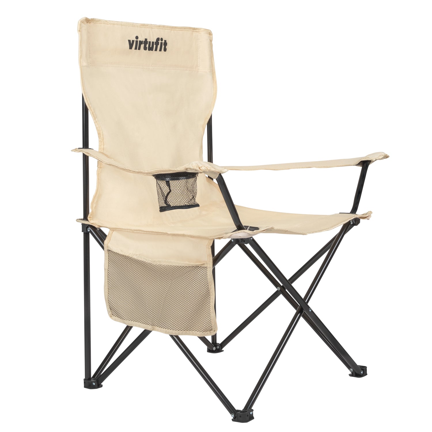 Scaun de Camping Pliabil VirtuFit - Bej