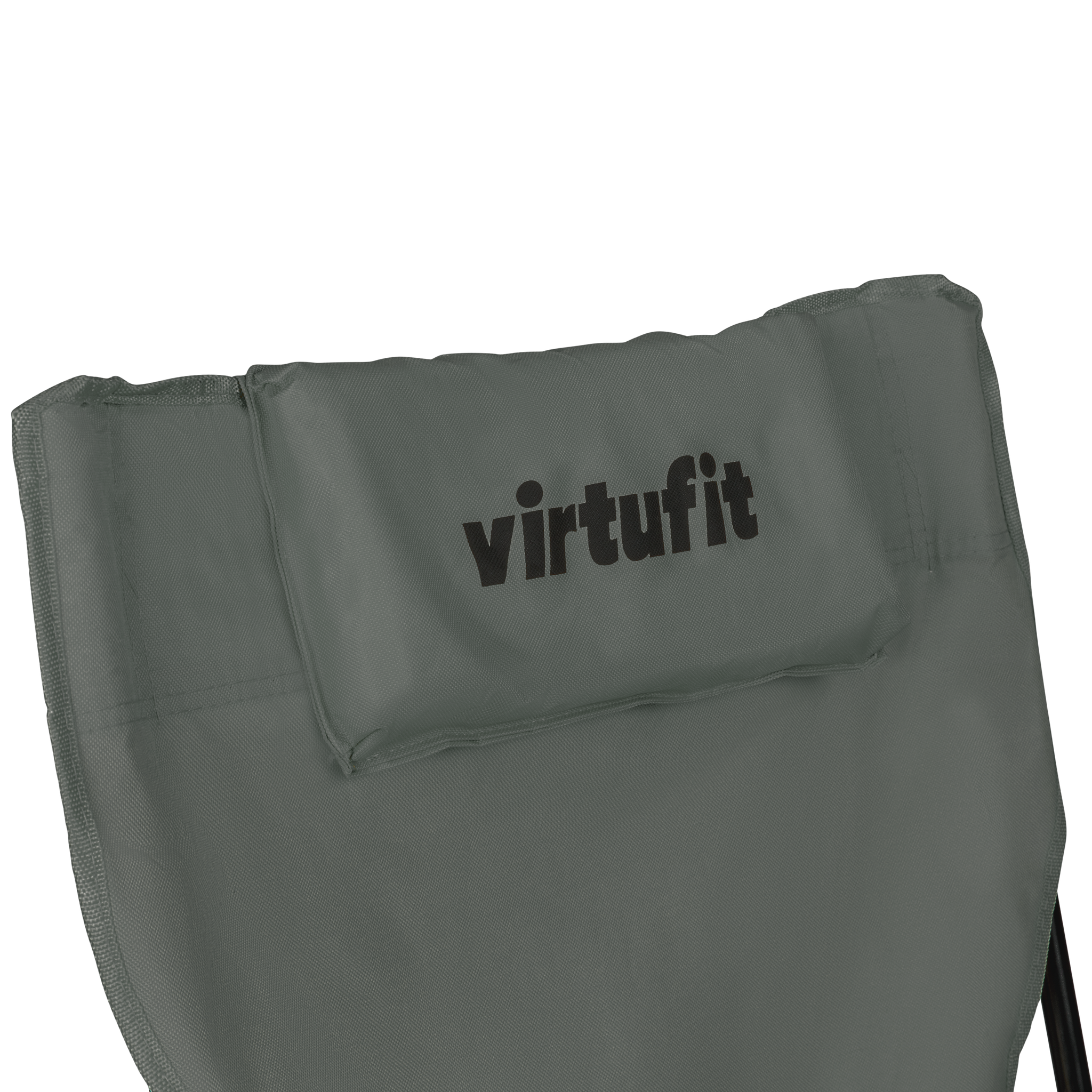 Scaun de Camping Pliabil VirtuFit cu suport pentru picioare - Gri