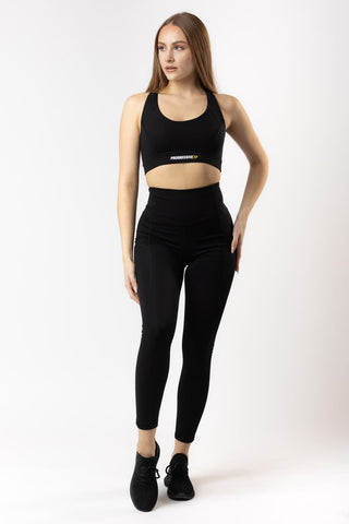 Set fitness bustiera si colanti Progressive EasyFit Black Set fitness bustiera si colanti Progressive EasyFit Black