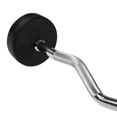 BARA HALTERE CURBATA CU GREUTATE FIXA DE 50KG HMS GSL-50 BARA HALTERE CURBATA CU GREUTATE FIXA DE 50KG HMS GSL-50