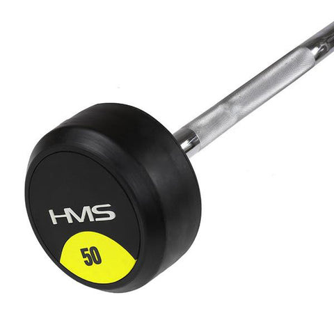 BARA HALTERE CURBATA CU GREUTATE FIXA DE 50KG HMS GSL-50 BARA HALTERE CURBATA CU GREUTATE FIXA DE 50KG HMS GSL-50