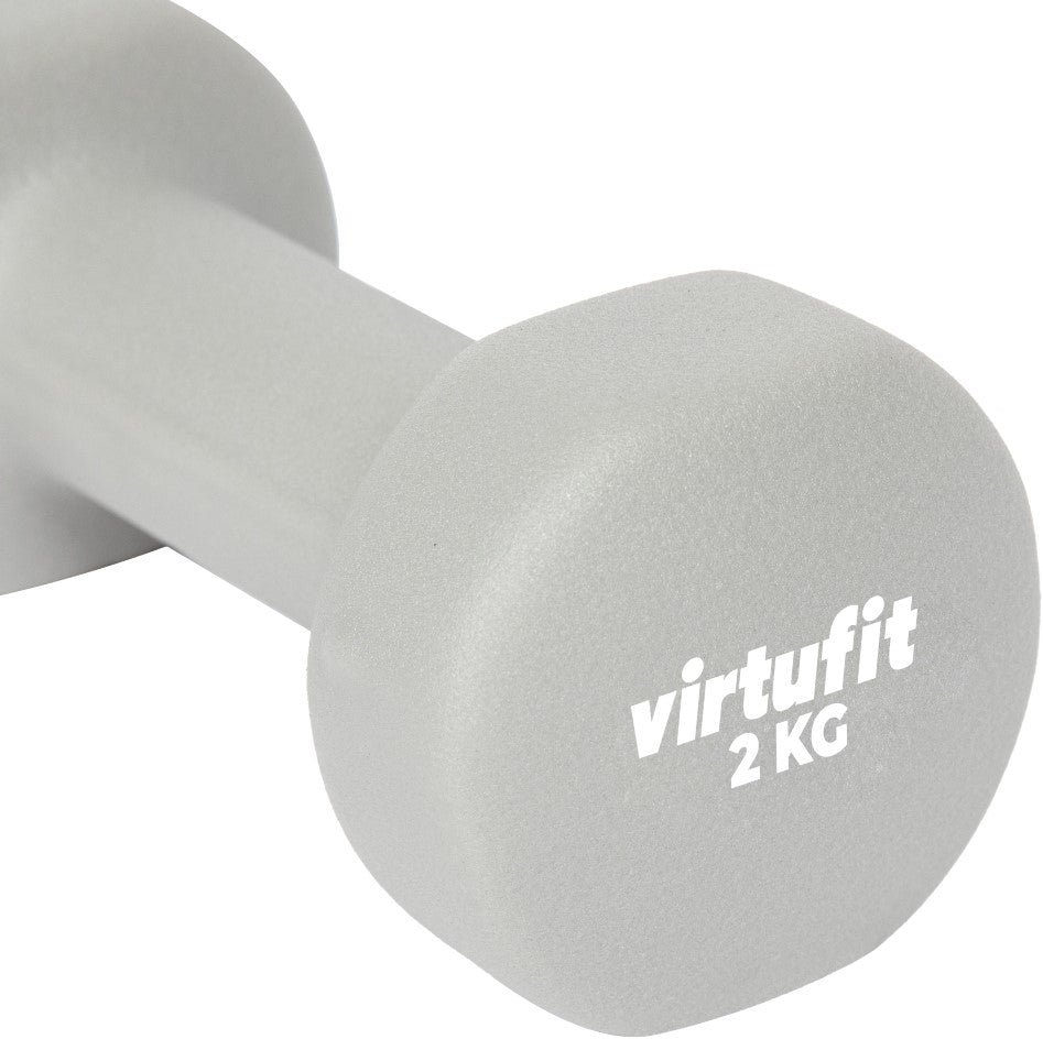 Set Gantere VirtuFit Vinyl Pro- 2 x 2 kg - Gri
