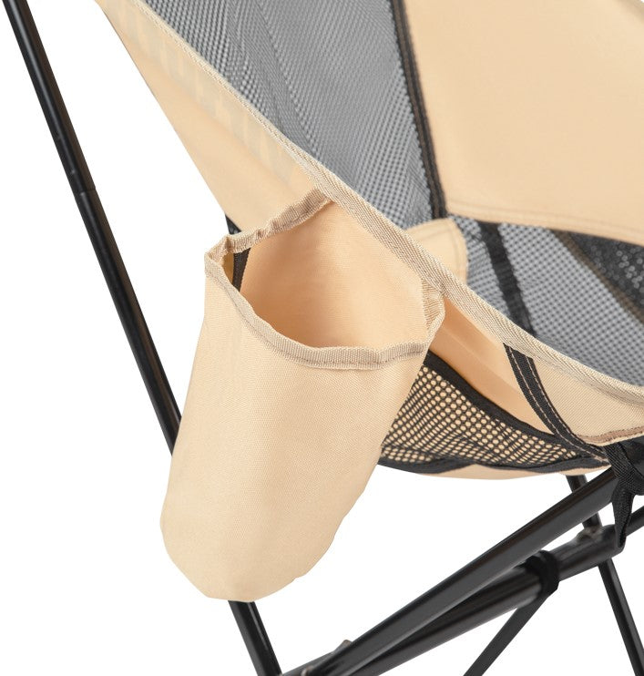 Scaun de camping/plaja VirtuFit Compact - Bej