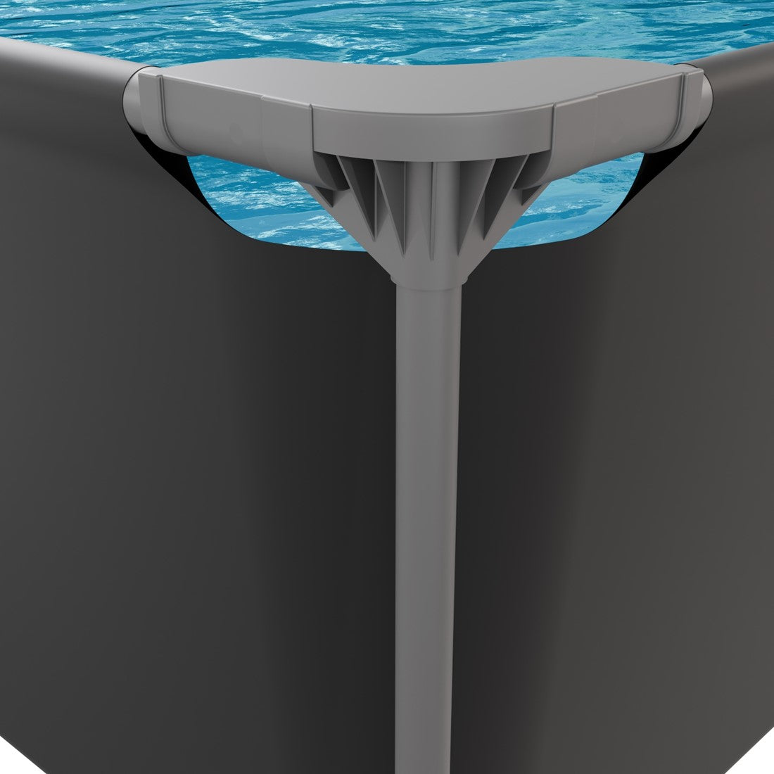 Piscina dreptunghiulara VirtuFit 260 x 180 x 66 cm cu sistem filtrare inclus si cadru metalic