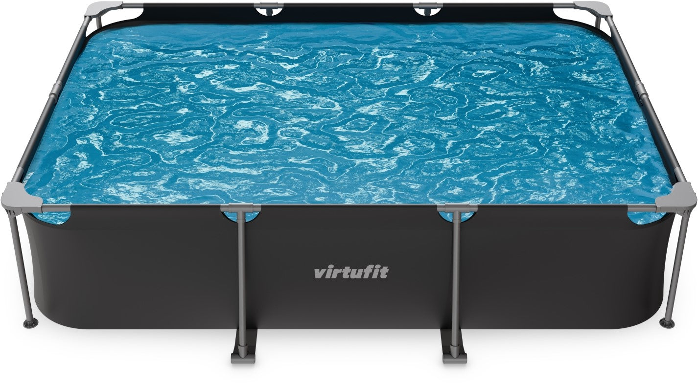 Piscina dreptunghiulara VirtuFit 300 x 210 x 67 cm cu sistem filtrare inclus si cadru metalic