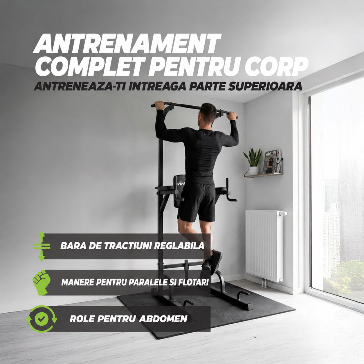 Aparat multifunctional VirtuFit Power Tower