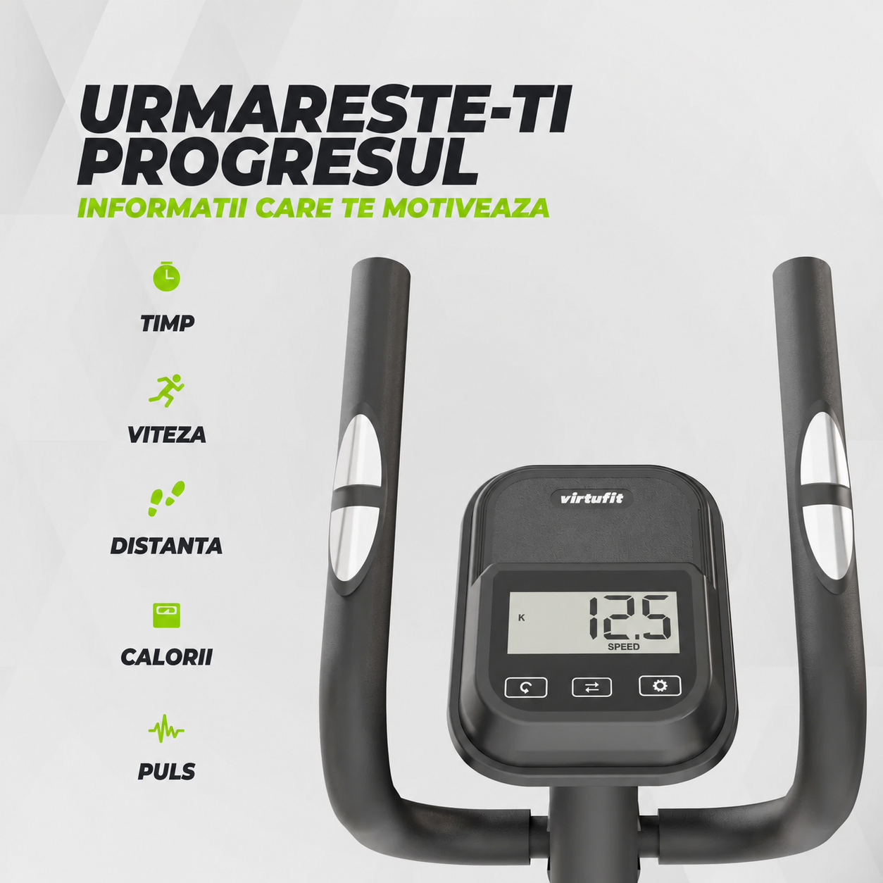 Bicicleta eliptica VirtuFit CTR100 (model 2026) cu rezistenta magnetica