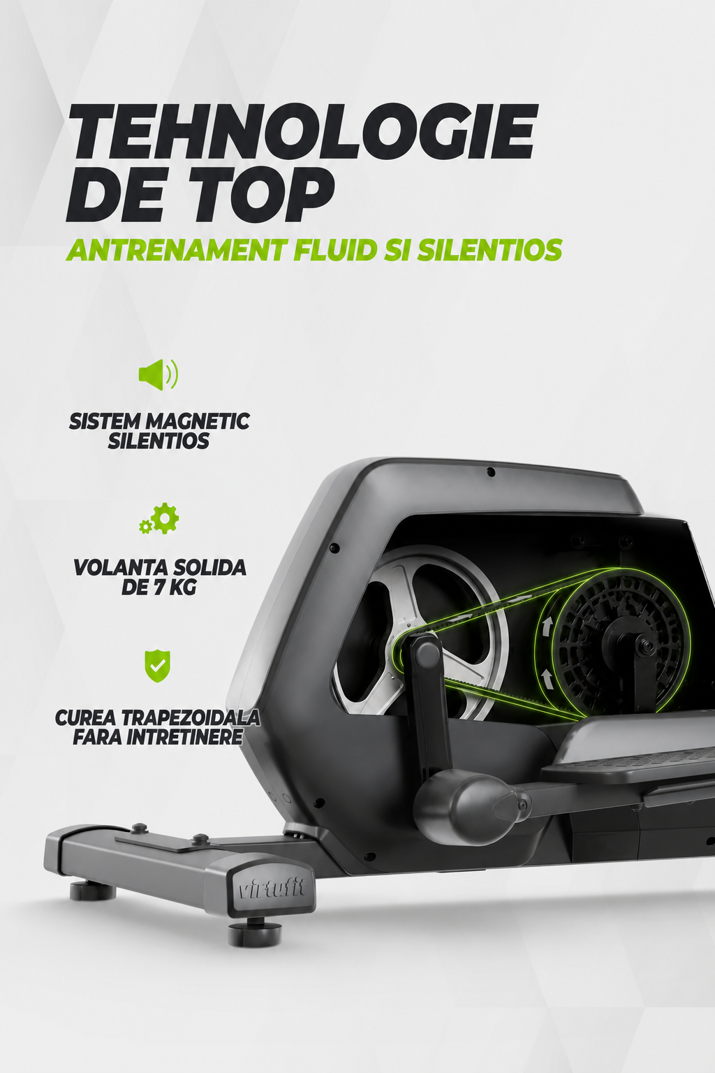 Bicicleta eliptica VirtuFit CTR200i (model 2026) cu rezistenta magnetica