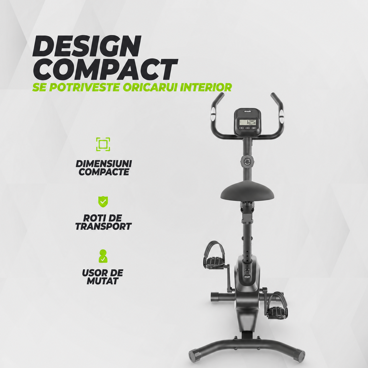 Bicicleta de exercitii VirtuFit HTR100 (model 2026) cu rezistenta magnetica