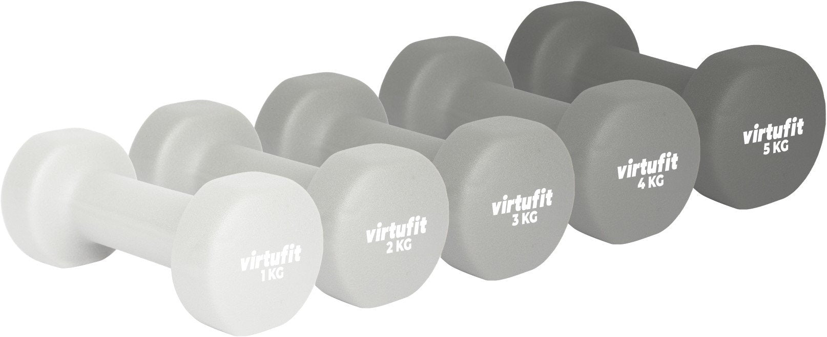 Set Gantera VirtuFit Vinyl Pro- 2 x 4 kg- Gri