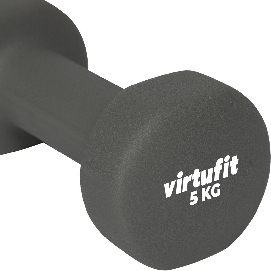 Set Gantere VirtuFit Vinyl Pro 2 x 5 kg - Gri Inchis