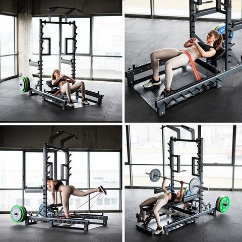 Suport Multifunctional HMS SMP01, cu Platforma pentru Ridicare Greutati Suport Multifunctional HMS SMP01, cu Platforma pentru Ridicare Greutati