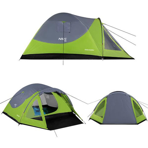 Cort pentru Drumetii Nils NC6006 Verde-Gri Cort pentru Drumetii Nils NC6006 Verde-Gri