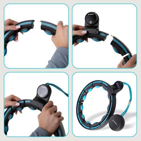 Cerc Hula Hoop Magnetic cu Greutate si Contor HMS Cerc Hula Hoop Magnetic cu Greutate si Contor HMS
