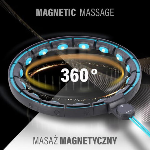 Cerc Hula Hoop Magnetic cu Greutate si Contor HMS Cerc Hula Hoop Magnetic cu Greutate si Contor HMS