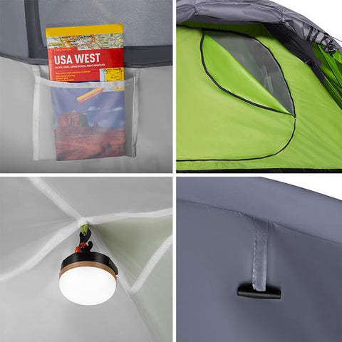 Cort pentru Drumetii Nils NC6006 Verde-Gri Cort pentru Drumetii Nils NC6006 Verde-Gri