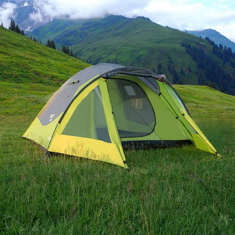 Cort pentru Drumetii Nils NC6006 Verde-Gri Cort pentru Drumetii Nils NC6006 Verde-Gri