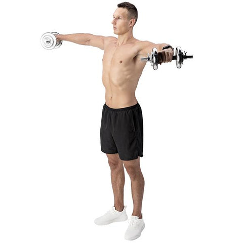 Set Gantere si Haltera HMS STC21 Otel Cromat 21 kg Set Gantere si Haltera HMS STC21 Otel Cromat 21 kg