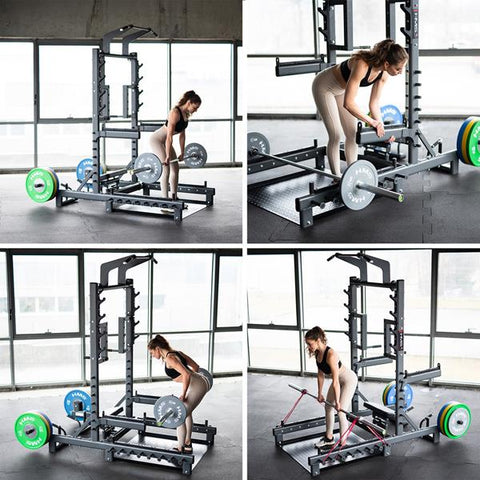 Suport Multifunctional HMS SMP01, cu Platforma pentru Ridicare Greutati Suport Multifunctional HMS SMP01, cu Platforma pentru Ridicare Greutati
