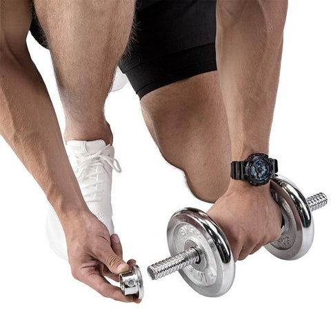 Set Gantere si Haltera HMS STC21 Otel Cromat 21 kg Set Gantere si Haltera HMS STC21 Otel Cromat 21 kg