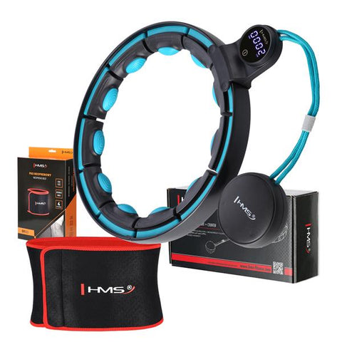 Cerc Hula Hoop Magnetic cu Greutate si Contor HMS si Centura Lombara