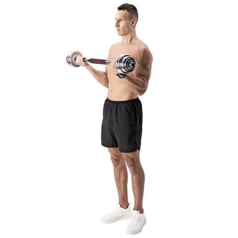 Set Gantere si Haltera HMS STC21 Otel Cromat 21 kg Set Gantere si Haltera HMS STC21 Otel Cromat 21 kg