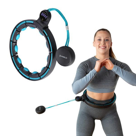 Cerc Hula Hoop Magnetic cu Greutate si Contor HMS Cerc Hula Hoop Magnetic cu Greutate si Contor HMS