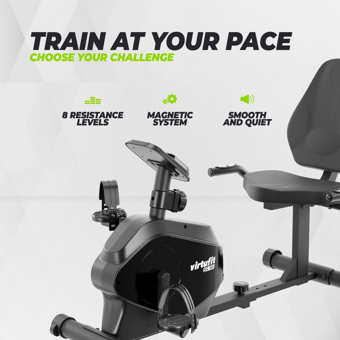 RESIGILAT - Bicicleta de exercitii Virtufit RB100 (model 2026) cu rezistenta magnetica
