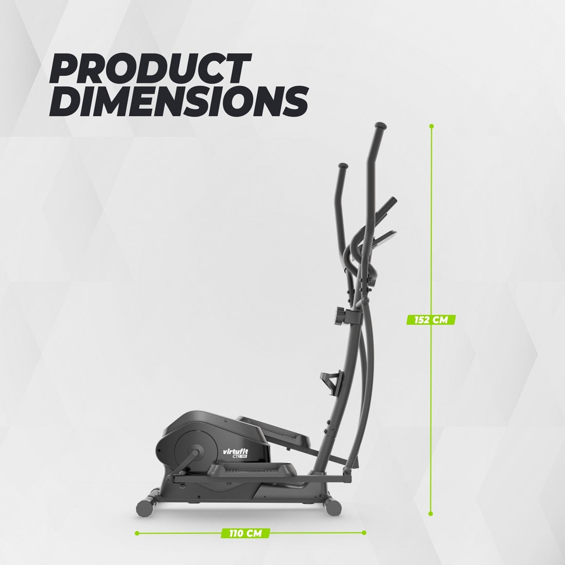 RESIGILAT- Bicicleta eliptica VirtuFit CTR100 (model 2026) cu rezistenta magnetica