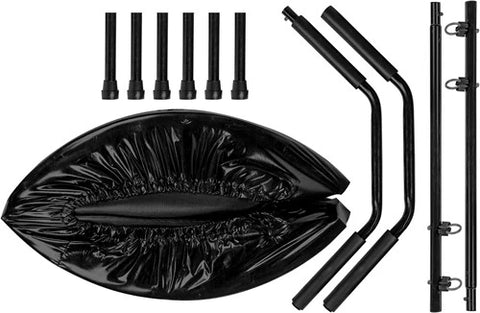 VirtuFit Trambulina Fitness pliabila cu maner - negru - 100 cm VirtuFit Trambulina Fitness pliabila cu maner - negru - 100 cm