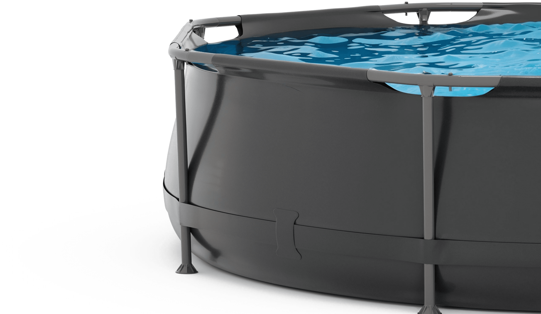 Piscina VirtuFit rotunda 305 cm diametru cu sistem filtrare inclus si cadru metalic