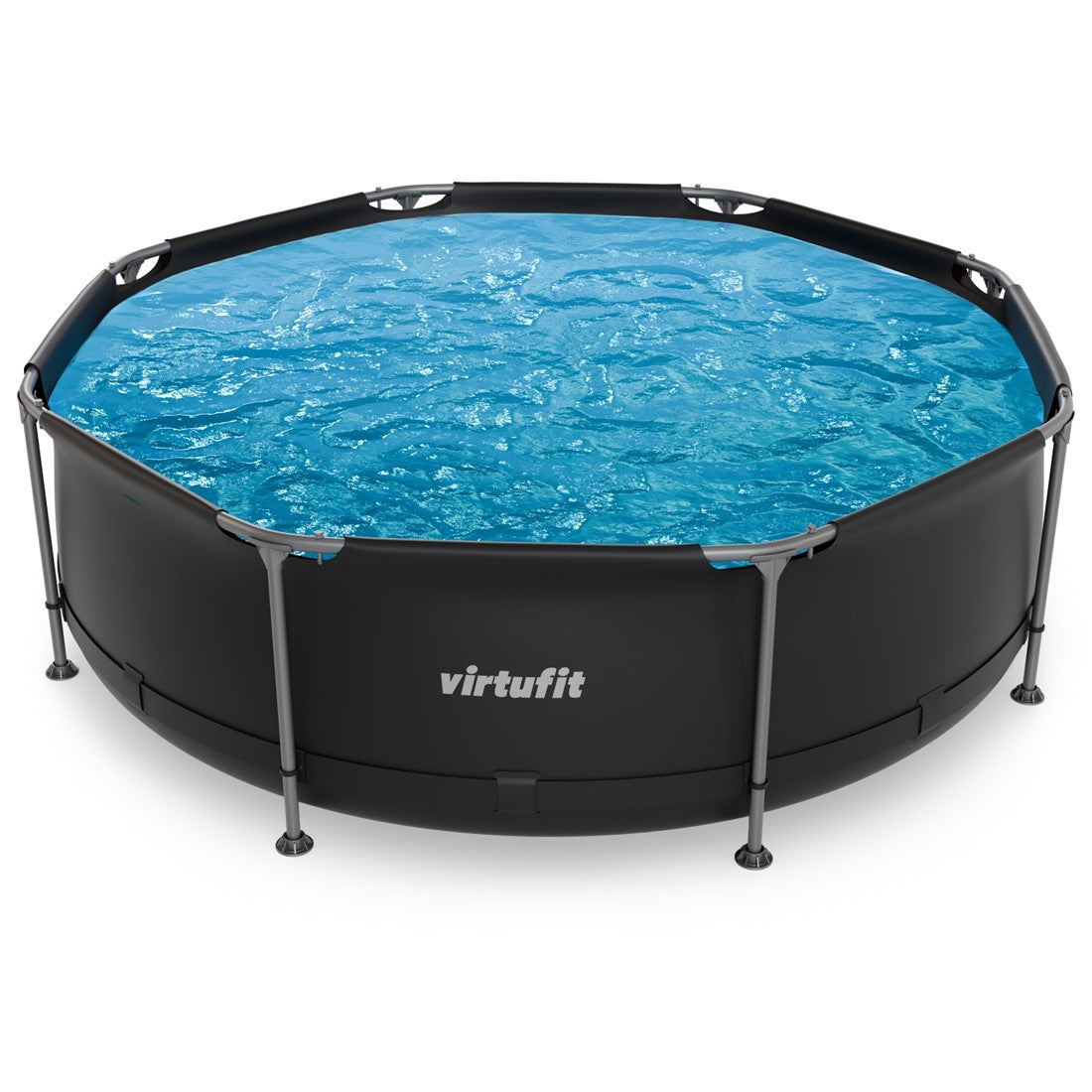 Piscina VirtuFit rotunda 305 cm diametru cu sistem filtrare inclus si cadru metalic