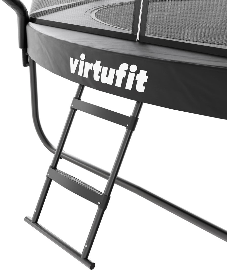 Trambulina copii de gradina VirtuFit PREMIUM cu plasa de siguranta si scara 251 CM