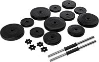 Set Gantere VirtuFit Ajustabile Cast Iron - Vinyl - 2 x 14 kg (28 kg)