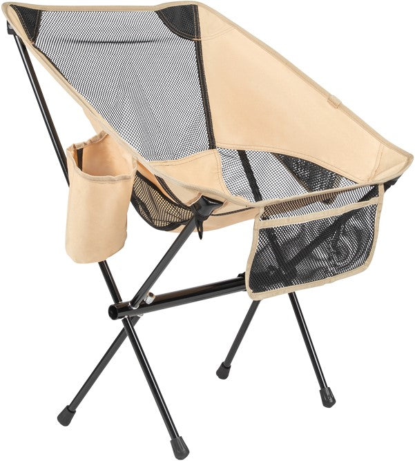 Scaun de camping/plaja VirtuFit Compact - Bej