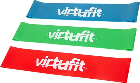 Set benzi elastice de rezistenta pentru antrenament 3 bucati Mini VirtuFit Set benzi elastice de rezistenta pentru antrenament 3 bucati Mini VirtuFit