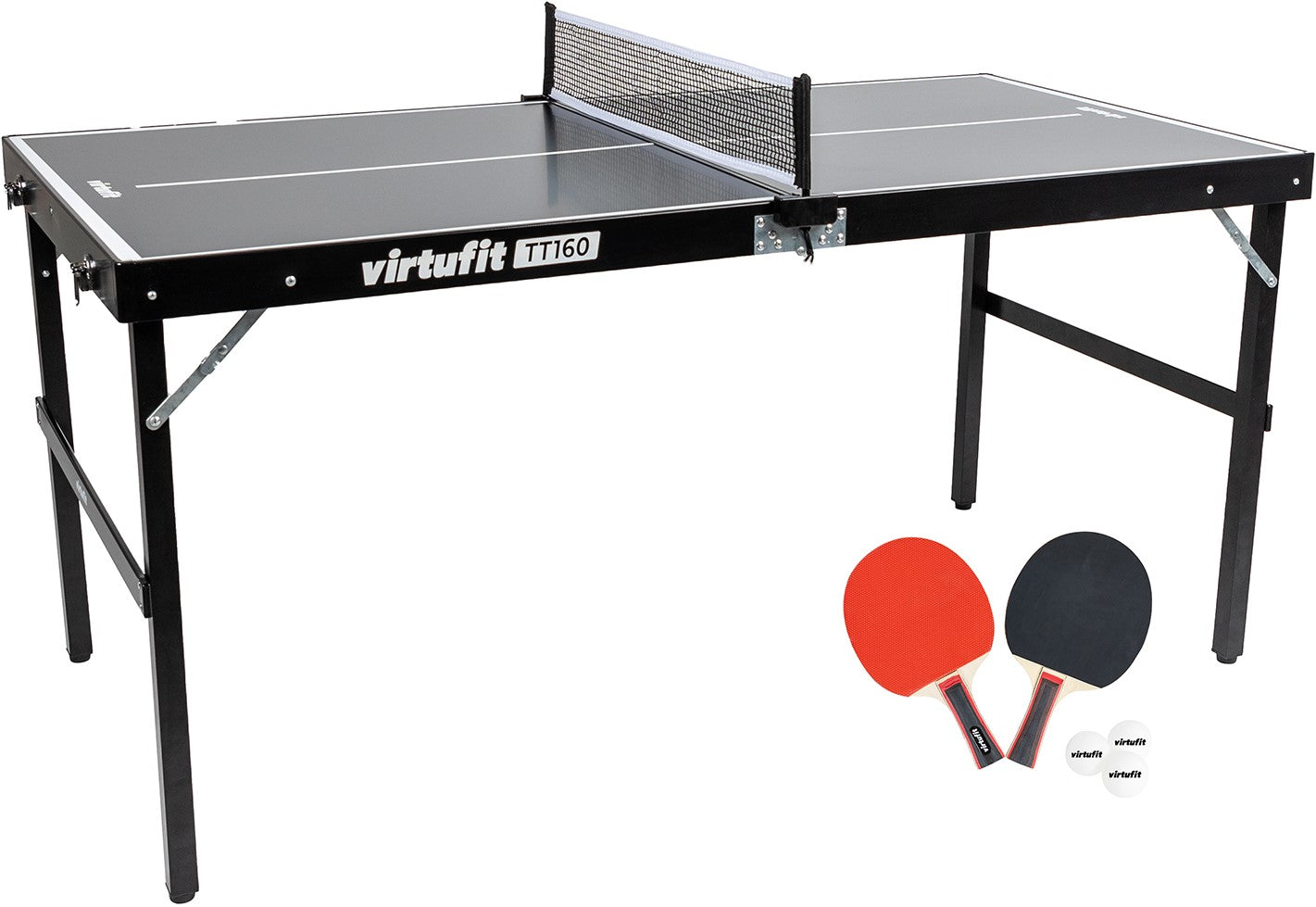 Set MiniTenis de masa pentru copii cu Masa - 3 Mingi - 2 Palete VirtuFit