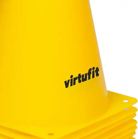 Conuri antrenament VirtuFit-23cm-12buc-Galben Conuri antrenament VirtuFit-23cm-12buc-Galben